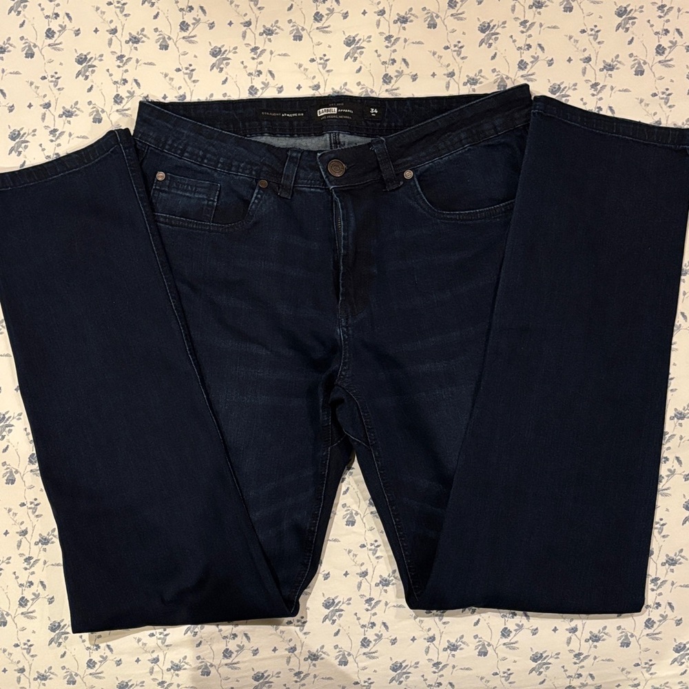 Barbell Apparel Jeans, Straight Athletic Fit